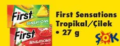 FİRST SENSATİONS SAKIZ TROPİKAL/ÇİLEK 27 G FİRST SENSATİONS SAKIZ TROPİKAL/ÇİLEK 27 G